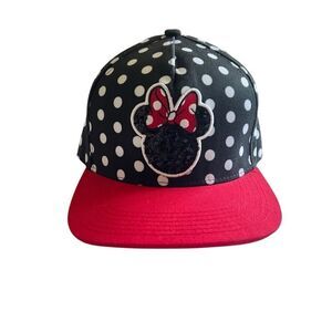 Disney Minnie Mouse Bow Snapback Polka Dot Hat